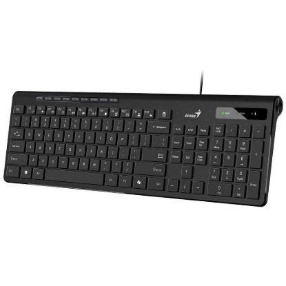 Obrázek GENIUS klávesnice Slimstar 230 II, Drátová, USB, černá, CZ+SK layout
