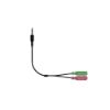 Obrázek GENIUS ACC- 100 audio adaptér 2x female 3, 5mm jack na 1x male 3, 5" jack