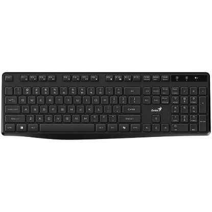Obrázek GENIUS klávesnice KB- 7200, bezdrátová 2, 4GHz, Mini- receiver, Copilot, CZ+SK layout, černá