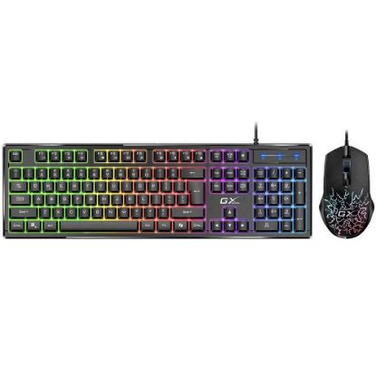Obrázek GENIUS set klávesnice + myš GX GAMING Scorpion KM- GX3, Drátový set USB, CZ+SK, černá
