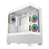 Obrázek Cooler Master case Elite 690 Wood, ATX, Průhledná bočnice, 3x 120mm ARGB Fan, Bílá