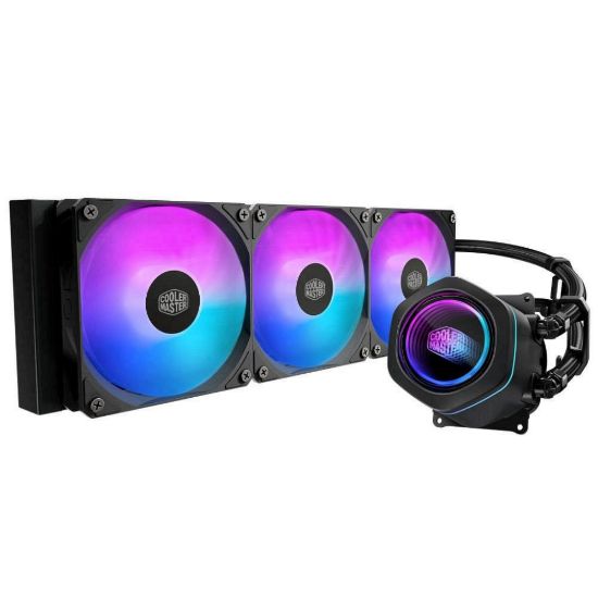 Obrázek Cooler Master vodní chladič MasterLiquid Core Nex Digital 360 Black ARGB, 3x 120mm, ARGB, LGA1851, AM5, Černá