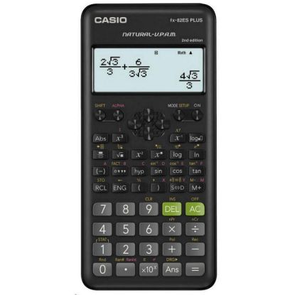 Obrázek CASIO kalkulačka FX 82ES PLUS 2E, černá, školní, desetimístná