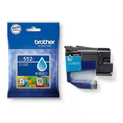 Obrázek BROTHER INK LC- 552C - cyan- cca 550stran, pro MFC- J3660 MFC- J3960