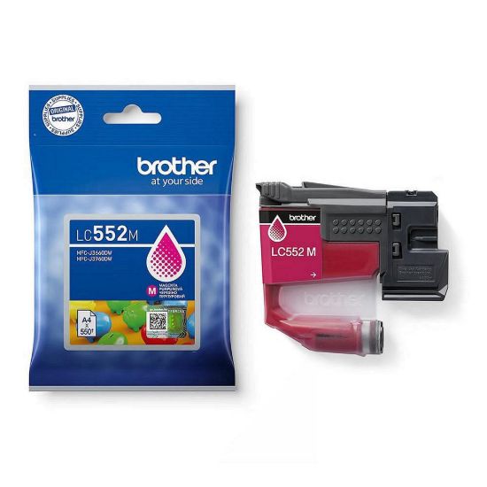 Obrázek BROTHER INK LC- 552M - magenta - cca 550stran, pro MFC- J3660 MFC- J3960