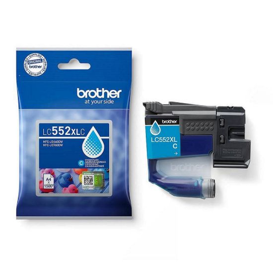 Obrázek BROTHER INK LC- 552XLC - cyan- cca 1500stran, pro MFC- J3660 MFC- J3960