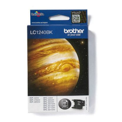 Obrázek BROTHER INK LC- 1240BK, černý inkoust (až 600 stran)