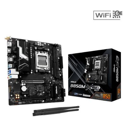 Obrázek ASRock MB Sc AM5 B850M- X WIFI R2.0, AMD B850, 2xDDR5, 1xDP, 1xHDMI, WiFi, mATX