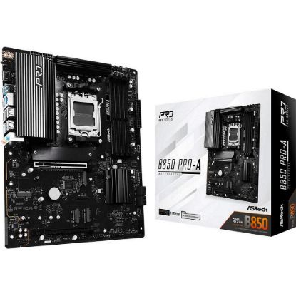 Obrázek ASRock MB Sc AM5 B850 Pro- A, AMD B850, 4xDDR5, 1xUSB- C, HDMI, ATX