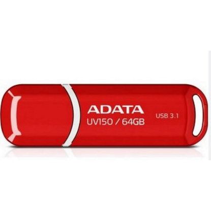 Obrázek ADATA Flash Disk 64 GB UV150, USB 3.1 Dash Drive (R: 90/ W: 20 MB/ s) červená