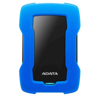 Obrázek ADATA Externí HDD 1 TB 2, 5" USB 3.1 HD330, BLUE COLOR BOX, modrý (gumový, nárazu odolný)