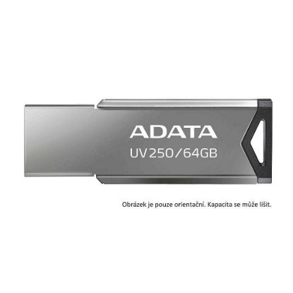 Obrázek ADATA Flash Disk 16 GB USB 2.0 DashDrive UV250, stříbrná