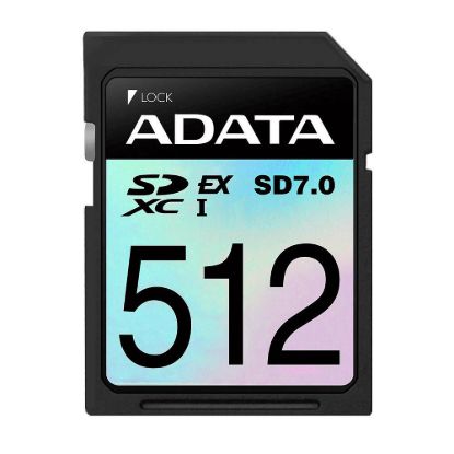 Obrázek ADATA SDXC karta 512 GB Extreme, PCIe Gen3, UHS- I, C10, V30, (R: 800/ W: 700 MB/ s)