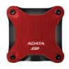 Obrázek ADATA Externí SSD 512 GB SD620, USB Micro- B, USB 3.2 Gen 2, R: 520/ W: 460MB/ s, červená
