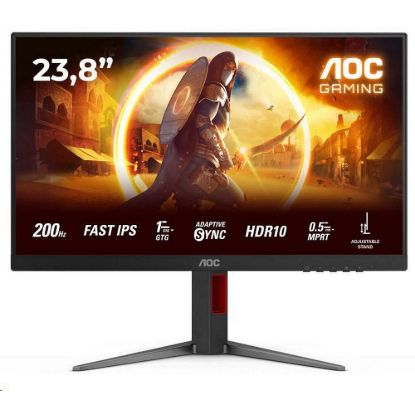 Obrázek AOC MT 23, 8" 24G4HA - 1920 x 1080, IPS, 200 Hz, HDR10, 2xHDMI, 1xDP, Repro, Pivot