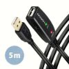 Obrázek AXAGON ADR- 205, USB 2.0 A- M - > A- F aktivní prodlužovací / repeater kabel, 5m