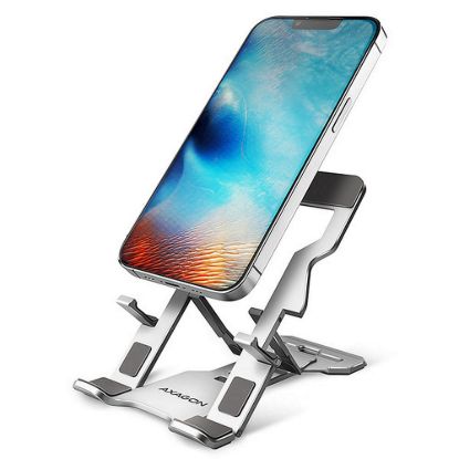 Obrázek AXAGON STND- M, hliníkový stojan pro telefony a tablety 4" - 10.5", 5 nastavitelných úhlů