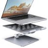 Obrázek AXAGON STND- LQ hliníkový HQ stojan na notebook 10"- 17.3" nastavitelná výška a úhel, šedý