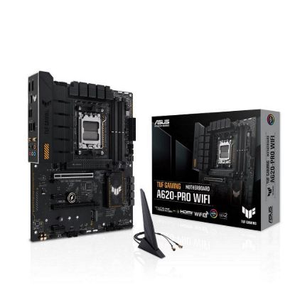 Obrázek ASUS MB Sc AM5 TUF GAMING A620- PRO WIFI, AMD A620, 4xDDR5, 1xHDMI, 1xDP, ATX