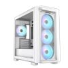 Obrázek ASUS case A23 PLUS TG ARGB, Mini Tower, průhledná bočnice, 4 x 120mm ARGB Fan, bílá