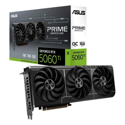 Obrázek ASUS VGA NVIDIA GeForce RTX 5060 Ti PRIME OC 16G, 16 GB GDDR7, 3xDP, 1xHDMI