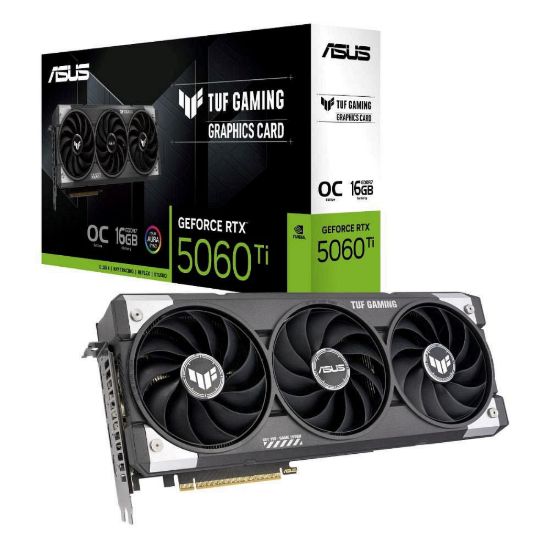 Obrázek ASUS VGA NVIDIA GeForce RTX 5060 Ti TUF GAMING OC 16G, 16 GB GDDR7, 3xDP, 1xHDMI