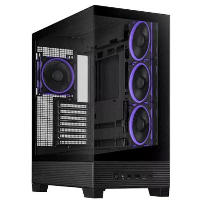 Obrázek ASUS case A31 PLUS TG ARGB, Mid Tower, Průhledná bočnice, 4 x 120mm ARGB Fan, ARGB Hub, černá