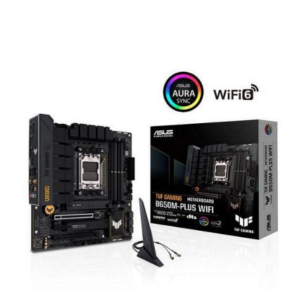 Obrázek ASUS MB Sc AM5 TUF GAMING B650M- PLUS WIFI, AMD B650, 4xDDR5, 1xDP, 1xHDMI, WI- FI, mATX