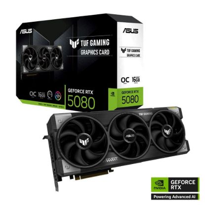 Obrázek ASUS VGA NVIDIA GeForce RTX 5080 TUF GAMING 16 GB OC, 16 GB GDDR7, 3xDP, 2xHDMI