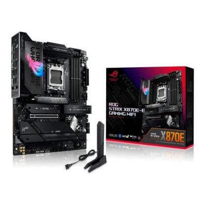 Obrázek ASUS MB Sc AM5 ROG STRIX X870E- E GAMING WIFI, AMD X870, 4xDDR5, 1xHDMI, 2xUSB4, WiFi