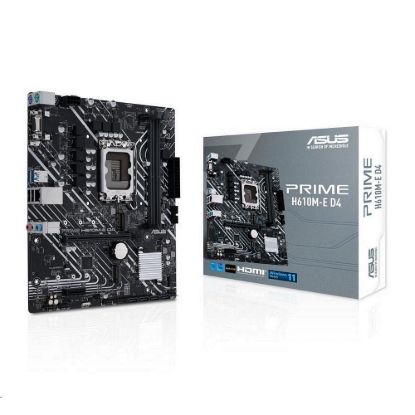 Obrázek ASUS MB Sc LGA1700 PRIME H610M- E DDR4, Intel H610, 2xDDR4, 1xDP, 1xHDMI, 1xVGA, mATX