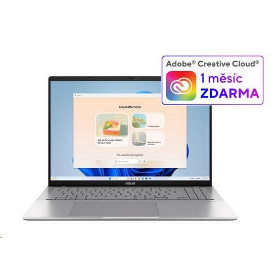 Obrázek ASUS NTB Vivobook S16 (M3607KA- OLED037 W), Ryzen AI 5 330, 16" 1920 x 1200, 32 GB, 1 TB SSD, Radeon, W11 Home, Silver