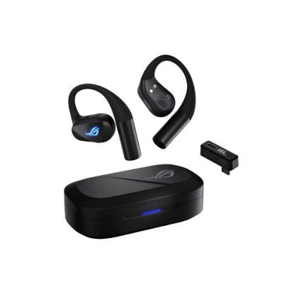 Obrázek ASUS sluchátka ROG Cetra Open Wireless, BT + RF 2.4 GHz, RGB, černá
