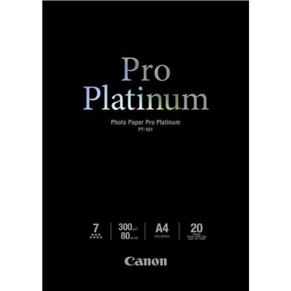 Obrázek Canon fotopapír PT- 101, A4, 20ks, lesklý 300g/ m