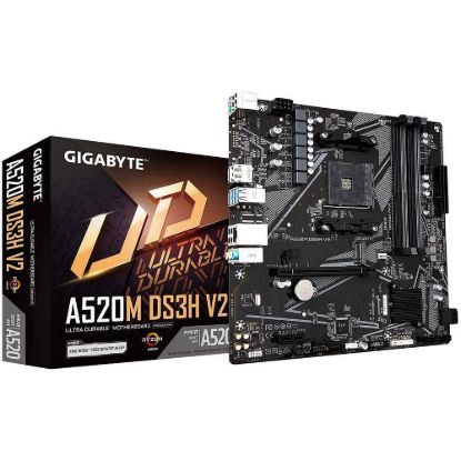 Obrázek GIGABYTE MB Sc AM4 A520M DS3H V2, AMD A520, 4xDDR4, 1xHDMI, 1xDP, mATX