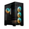 Obrázek GIGABYTE case GB- C500P ST, Mid tower, 1xUSB- C 3.2, 2xUSB 3.0, 4x 120mm ARGB Fan, černá