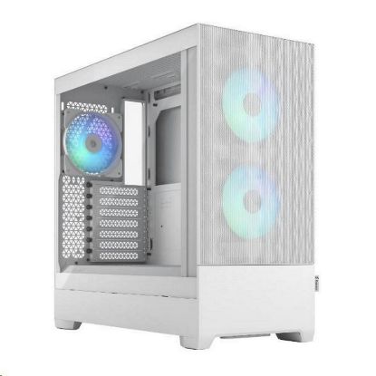 Obrázek FRACTAL DESIGN skříň Pop Air RGB White TG Clear Tint, 2x USB 3.0, bez zdroje, ATX