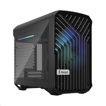 Obrázek FRACTAL DESIGN skříň Torrent Nano RGB Black TG Light Tint, USB 3.1 Type- C, 2x USB 3.0, bez zdroje, mITX