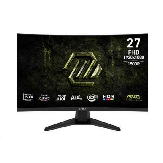 Obrázek MSI LCD MAG 275CF X24, 27", 1920 x 1080, Rapid VA, 0, 5 ms, VESA 100 x 100, Black
