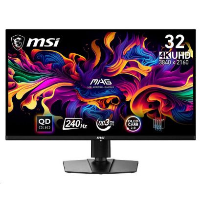 Obrázek MSI LCD MAG 321UPX QD- OLED, 31, 5" 3840 x 2160, 240 Hz, 0, 03 ms, USB, DP, HDMI, Audio, VESA, Black
