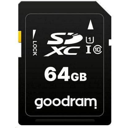 Obrázek GOODRAM SDXC karta 64 GB (R: 100/ W: 10 MB/ s) UHS- I Class 10