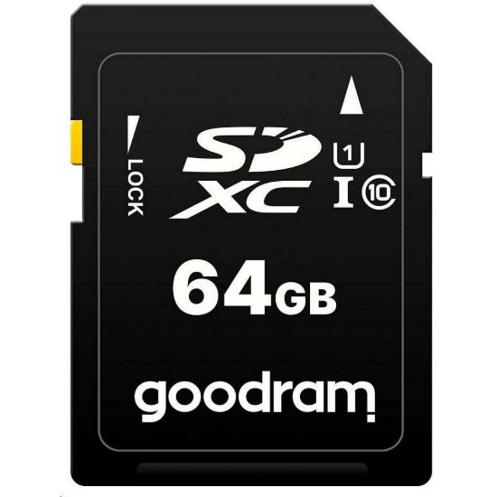 Obrázek GOODRAM SDXC karta 64 GB (R: 100/ W: 10 MB/ s) UHS- I Class 10