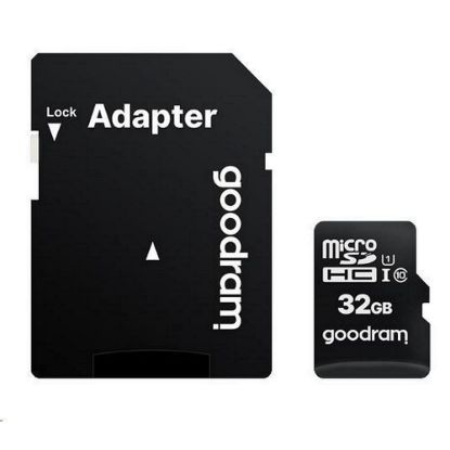 Obrázek GOODRAM MicroSDHC karta 32 GB M1AA, UHS- I Class 10, U1 + adaptér