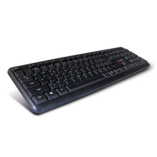 Obrázek C- TECH klávesnice KB- 102 USB, slim, black, CZ/ SK
