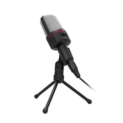 Obrázek C- TECH stolní mikrofon MIC- 02, 3, 5" stereo jack, 2.5m