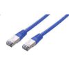 Obrázek C- TECH kabel patchcord Cat5e, FTP, modrý, 1m
