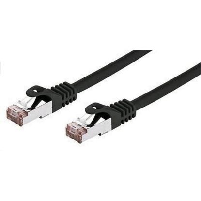 Obrázek C- TECH kabel patchcord Cat6, FTP, černý, 1m