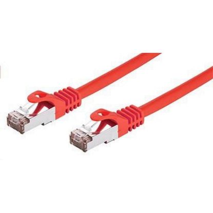 Obrázek C- TECH kabel patchcord Cat6, FTP, červený, 1m