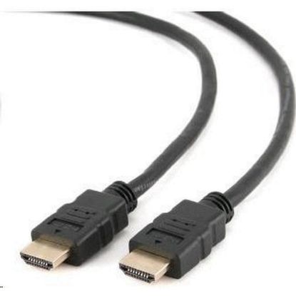 Obrázek C- TECH kabel HDMI - HDMI 0, 5m (v1.4, 3D, zlacené kontakty, stíněný)