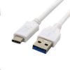 Obrázek C- TECH kabel USB 2.0 AM na USB- C (AM/ CM), 2m, bílá